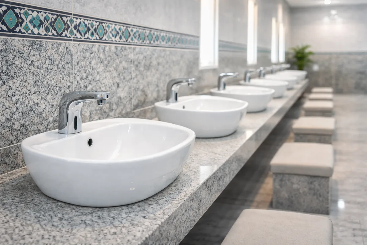 Comment choisir des lavabos d'ablutions en céramique antibactérienne pour mosquées